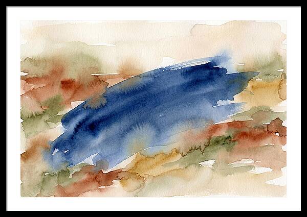 Large Scale Brushstroke In Deep Ultramar