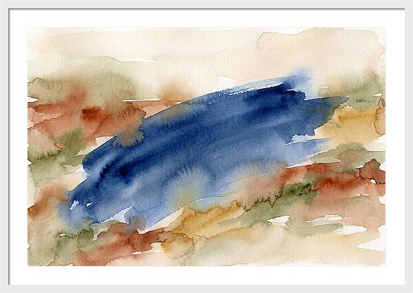 Large Scale Brushstroke In Deep Ultramar