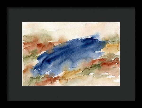 Large Scale Brushstroke In Deep Ultramar