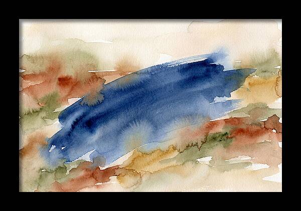 Large Scale Brushstroke In Deep Ultramar