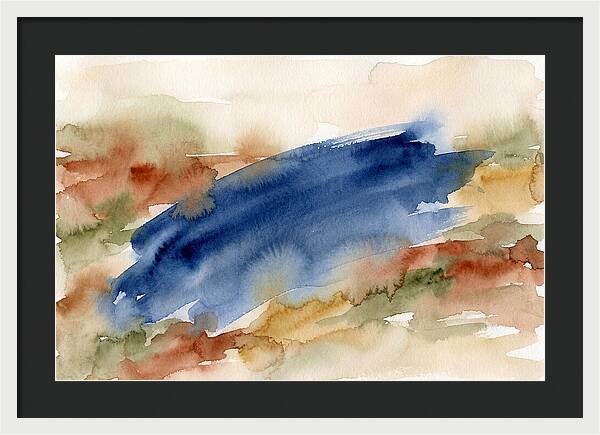 Large Scale Brushstroke In Deep Ultramar