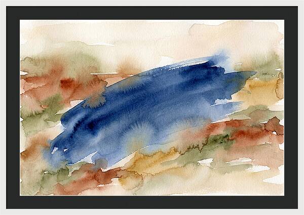 Large Scale Brushstroke In Deep Ultramar