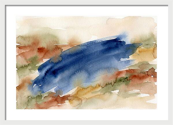 Large Scale Brushstroke In Deep Ultramar