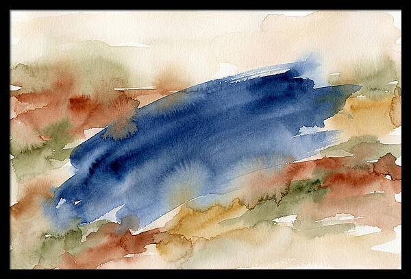 Large Scale Brushstroke In Deep Ultramar