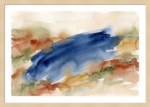 Large Scale Brushstroke In Deep Ultramar