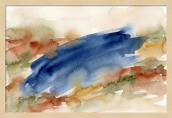 Large Scale Brushstroke In Deep Ultramar