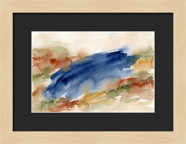 Large Scale Brushstroke In Deep Ultramar