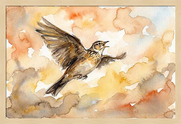 Lark In Flight