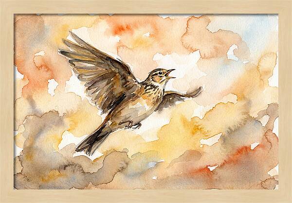 Lark In Flight