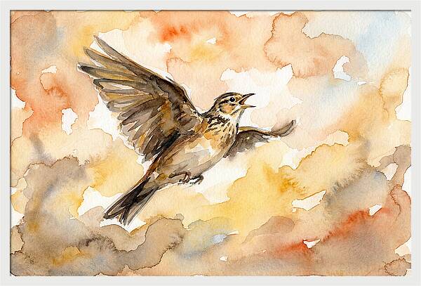 Lark In Flight