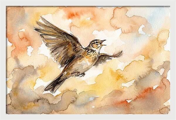 Lark In Flight
