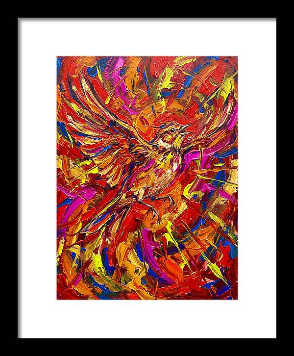 Lark In Vibrant Flight