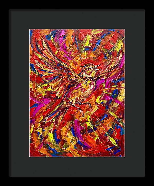 Lark In Vibrant Flight