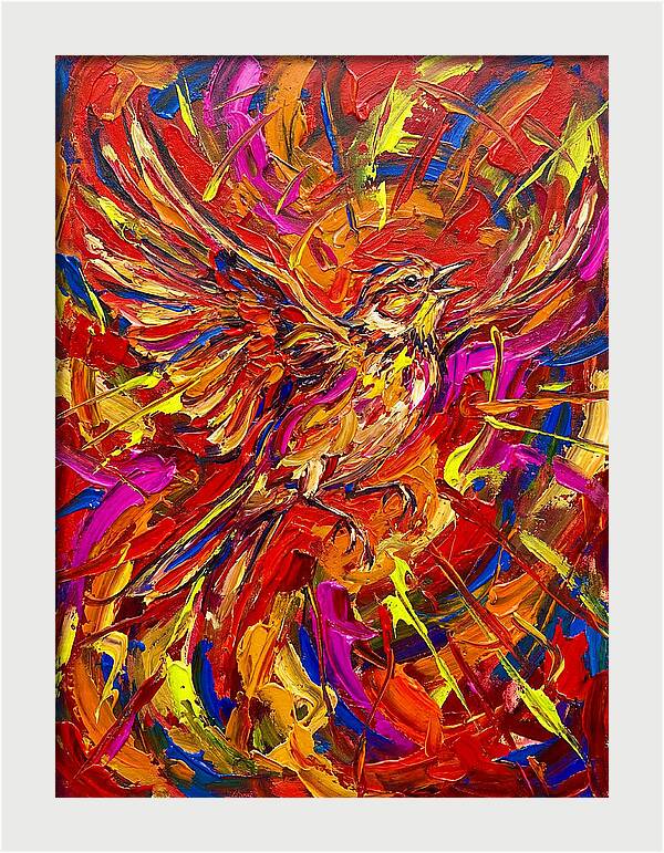 Lark In Vibrant Flight