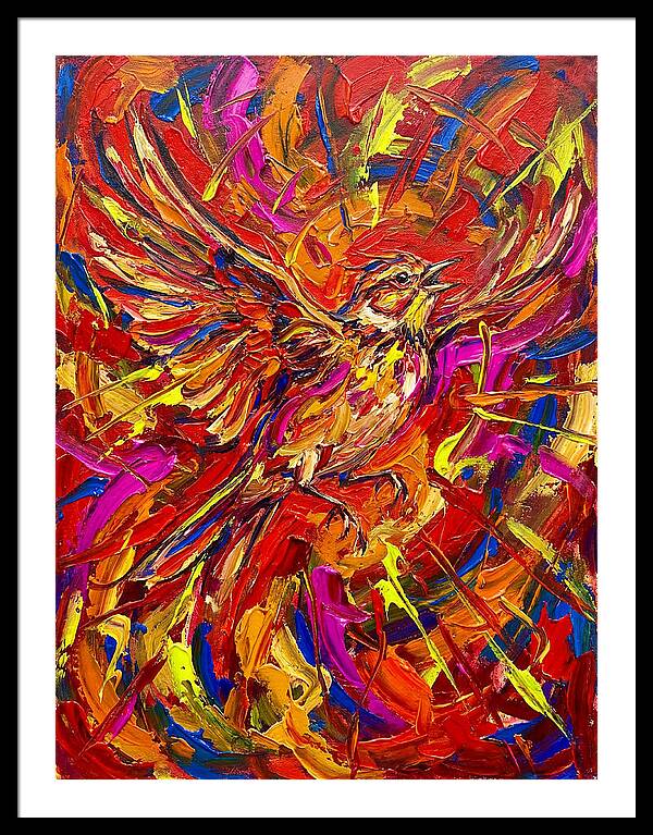 Lark In Vibrant Flight