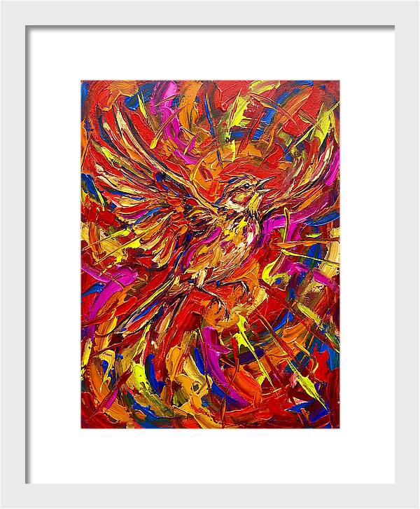 Lark In Vibrant Flight
