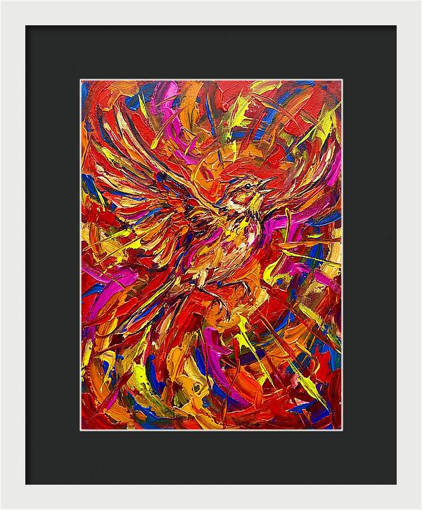 Lark In Vibrant Flight