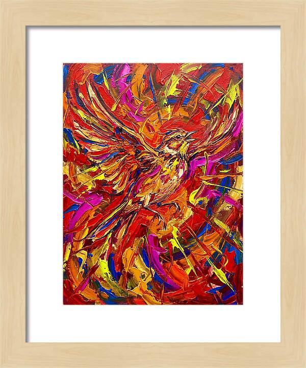 Lark In Vibrant Flight
