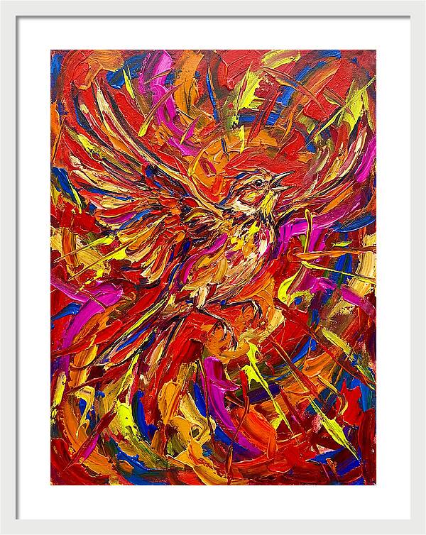 Lark In Vibrant Flight