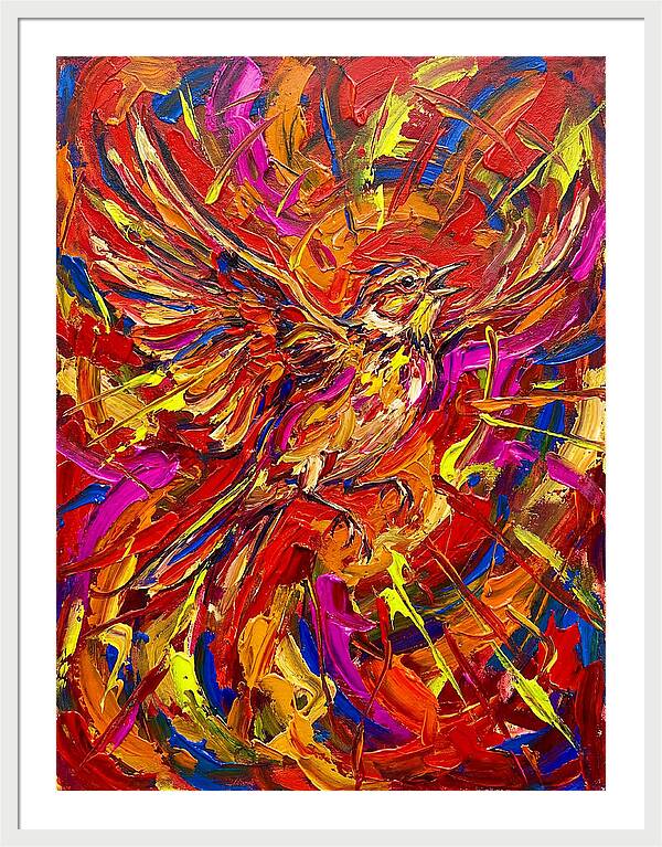 Lark In Vibrant Flight