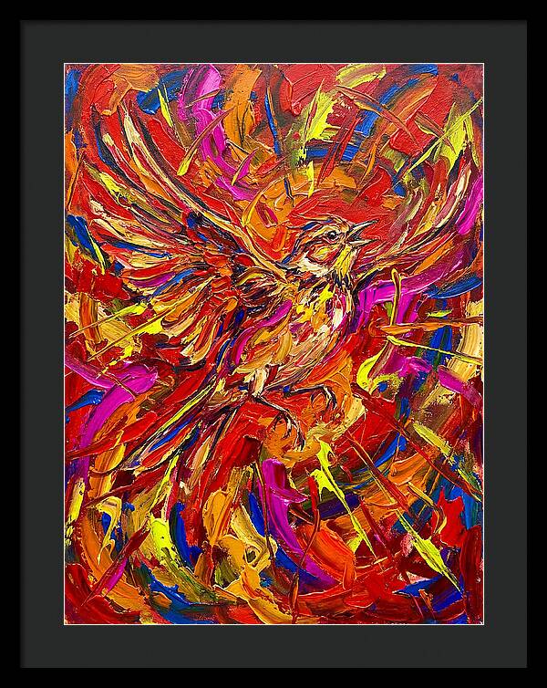 Lark In Vibrant Flight