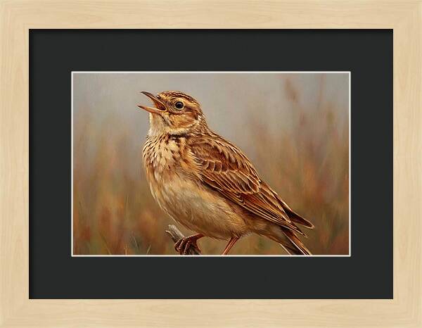 Lark Singing In Nature