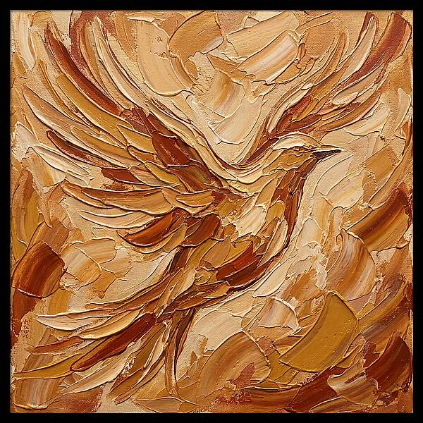 Lark Soaring Through Skies