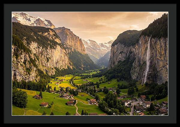 Lauterbrunnen Valley At Golden Hour