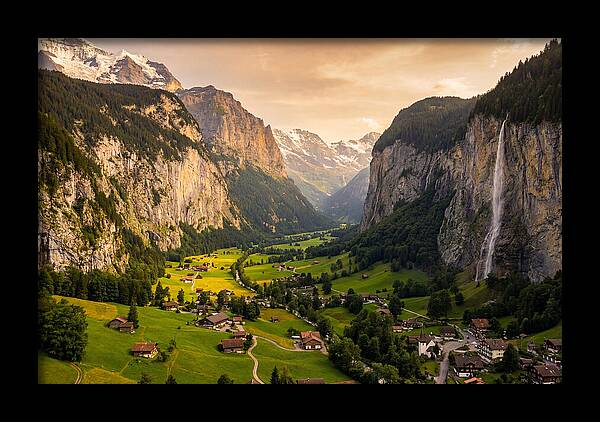 Lauterbrunnen Valley At Golden Hour