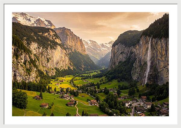 Lauterbrunnen Valley At Golden Hour