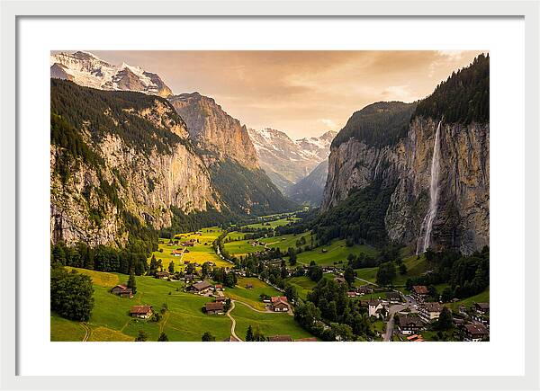Lauterbrunnen Valley At Golden Hour