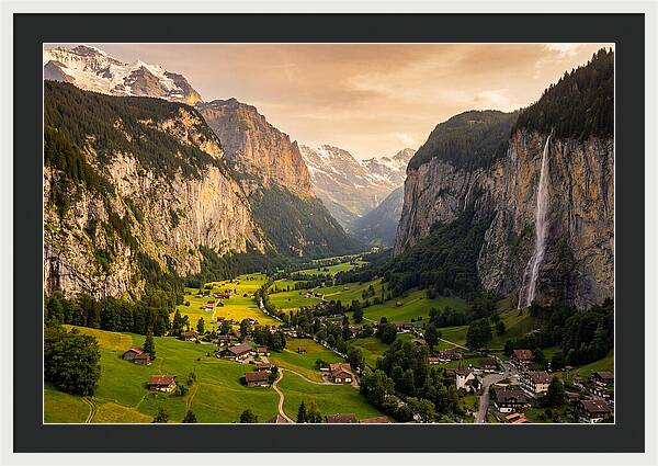Lauterbrunnen Valley At Golden Hour