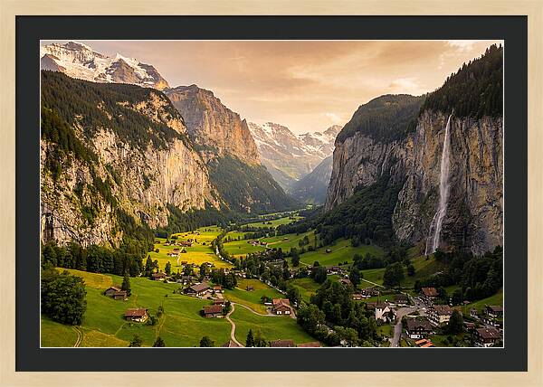 Lauterbrunnen Valley At Golden Hour