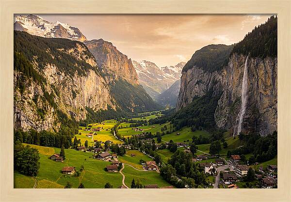 Lauterbrunnen Valley At Golden Hour