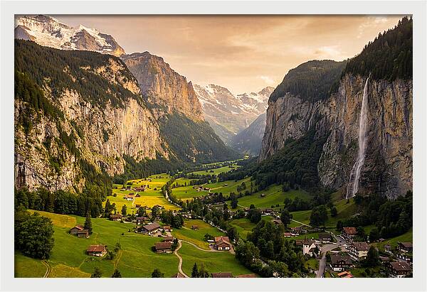 Lauterbrunnen Valley At Golden Hour