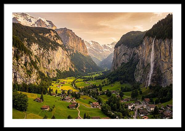 Lauterbrunnen Valley At Golden Hour