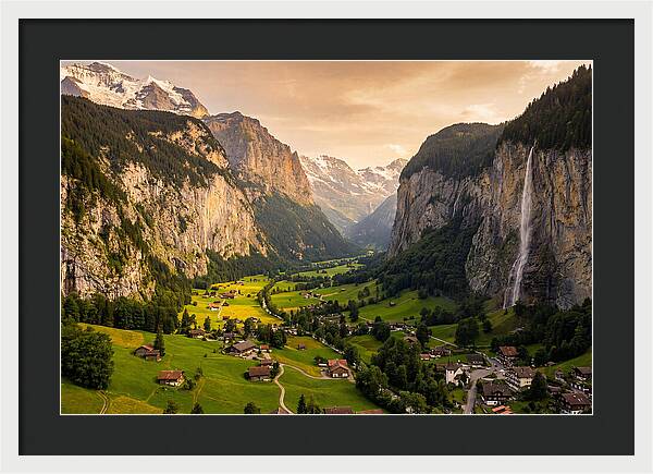 Lauterbrunnen Valley At Golden Hour