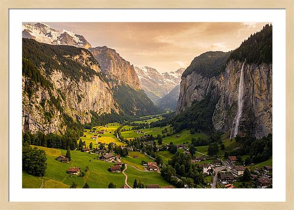 Lauterbrunnen Valley At Golden Hour