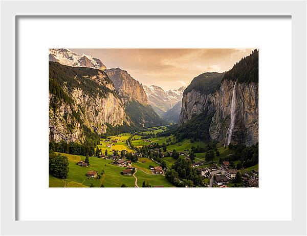 Lauterbrunnen Valley At Golden Hour
