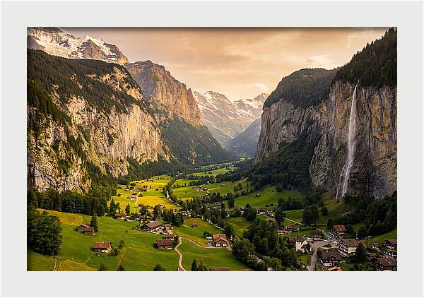 Lauterbrunnen Valley At Golden Hour