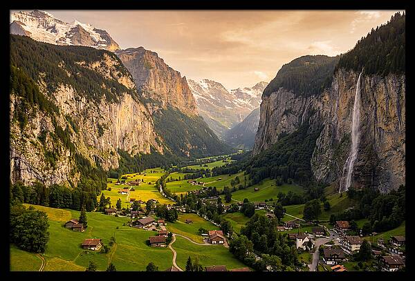 Lauterbrunnen Valley At Golden Hour