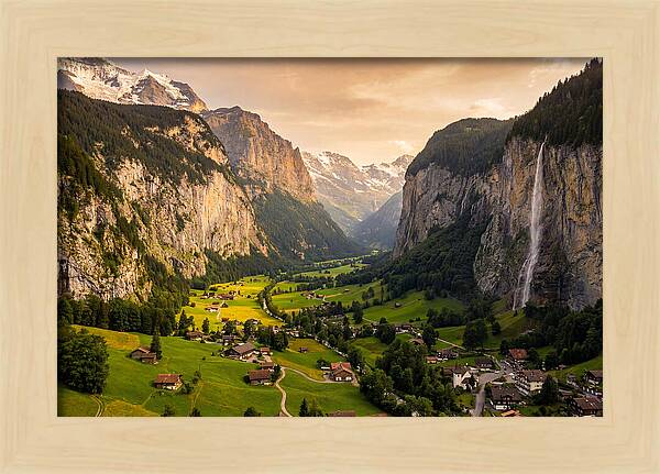 Lauterbrunnen Valley At Golden Hour