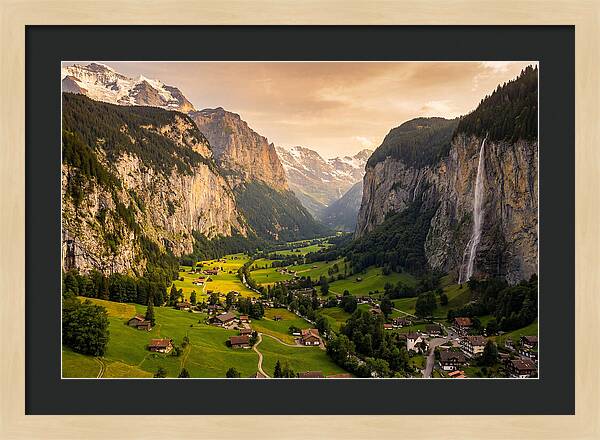 Lauterbrunnen Valley At Golden Hour