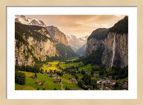 Lauterbrunnen Valley At Golden Hour
