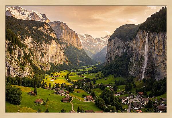 Lauterbrunnen Valley At Golden Hour