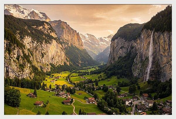 Lauterbrunnen Valley At Golden Hour