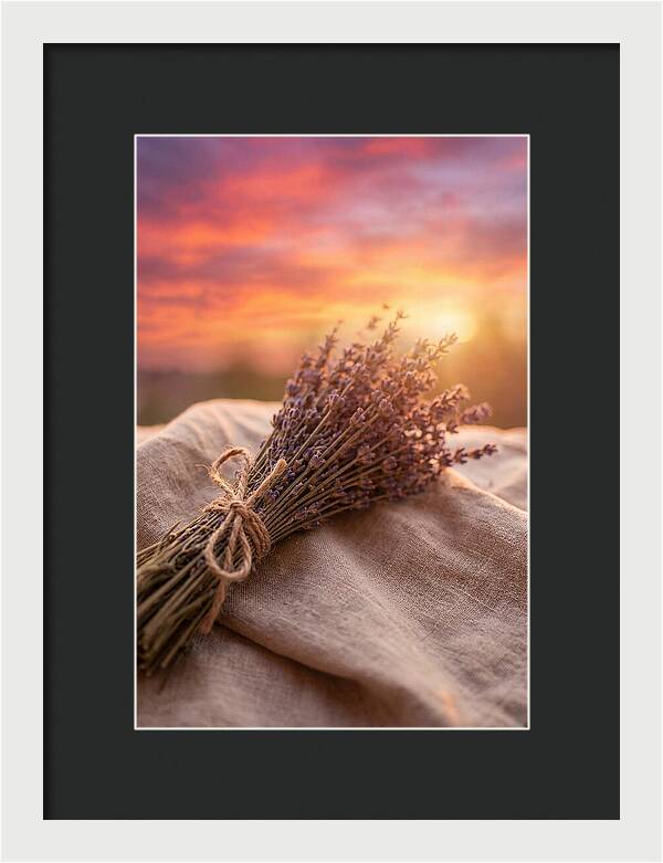 Lavender Bundle At Sunset