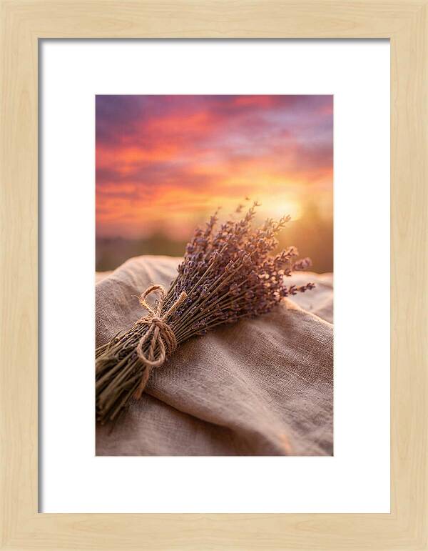 Lavender Bundle At Sunset