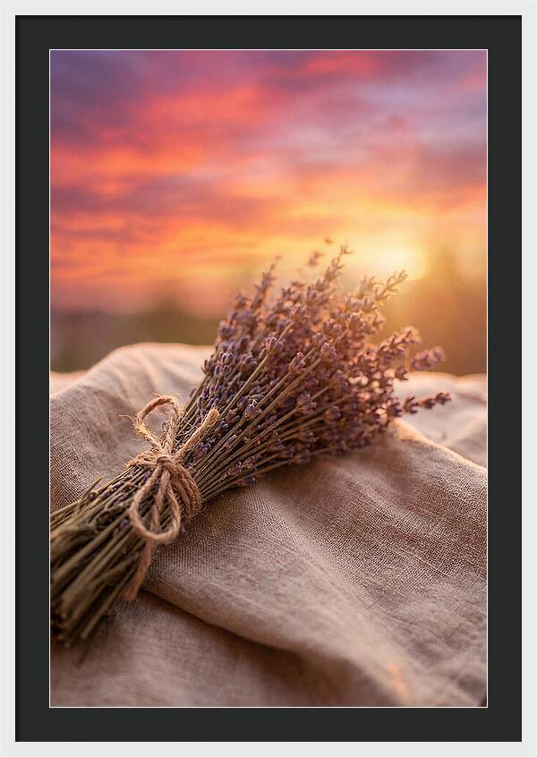 Lavender Bundle At Sunset