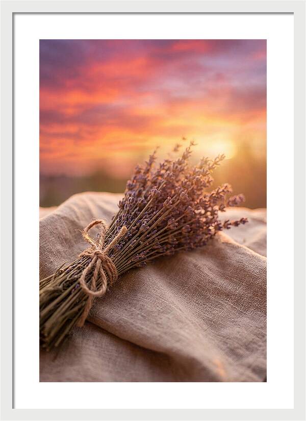 Lavender Bundle At Sunset